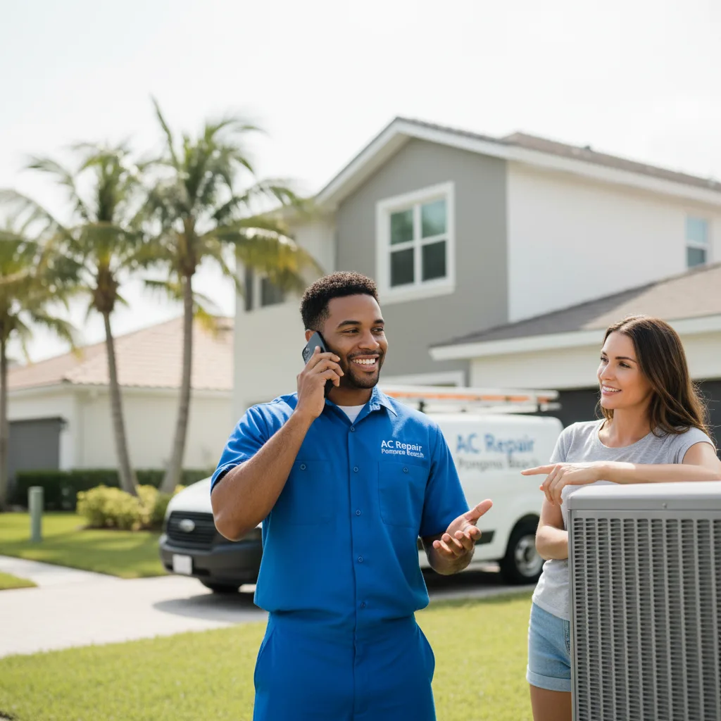 AC Repair Pompano Beach customer support in Villanova